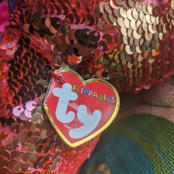 TY Flippable Unicorn named Sunset born October 7 - Picture 3 of 3